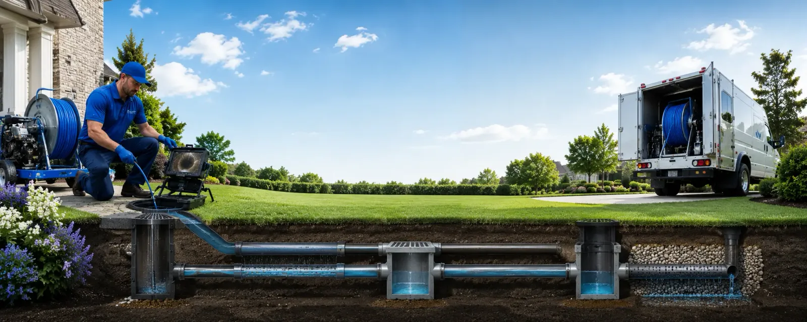 Outdoor drain cleaning information for Mason City, IL
